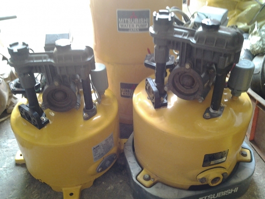ขาย !! ปั้มน้ำถังอัตโนมัติ มิตซู 100-150 w. สภาพดี พร้อมใช้
