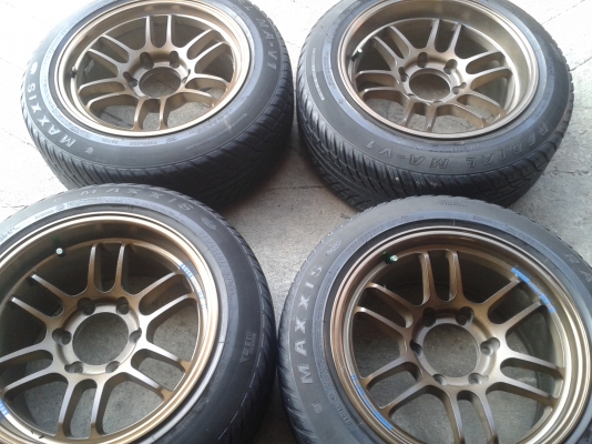 ขอบ17กว้าง8.5-9.5 สภาพแม็ก+ยาง90\%