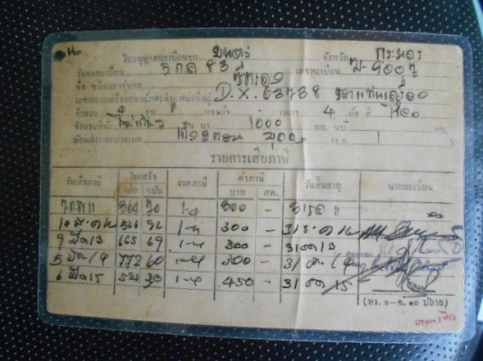 ขายทะเบียนรถยนต์โบราณ