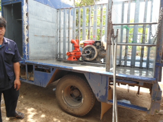 ขายเครื่องสูบน้ำ YANMAR 8 แรง ติดพร้อมปั้มน้ำ 4 นิ้ว (ชิลเหล็ก)