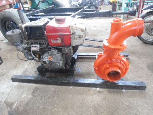 ขายเครื่องสูบน้ำ YANMAR 8 แรง ติดพร้อมปั้มน้ำ 4 นิ้ว (ชิลเหล็ก)