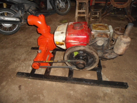 ขายเครื่องสูบน้ำ YANMAR 8 แรง ติดพร้อมปั้มน้ำ 4 นิ้ว (ชิลเหล็ก)