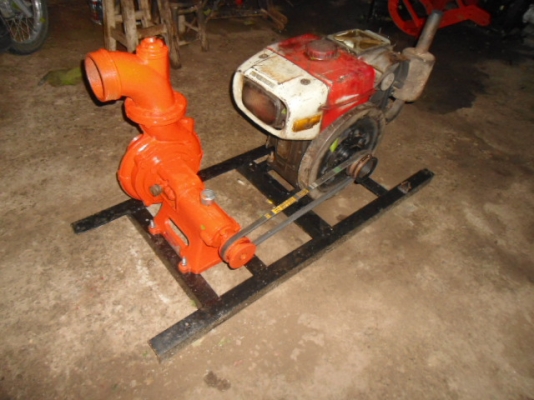 ขายเครื่องสูบน้ำ YANMAR 8 แรง ติดพร้อมปั้มน้ำ 4 นิ้ว (ชิลเหล็ก)