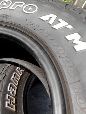 hankook  Dynapro AT M  มี  2 เส้น  โทร.081-427-3941