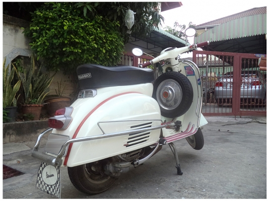 Vespa Sprint 150cc หัวเหลี่ยมแท้ๆ จดปี2516