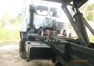 ขาย FXZ23NFY-K 240 แรง โบว์เกาะ สองเพลาดั้มพ์ มีช่องวางเครน โทร 088-4501277