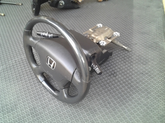 ขายพวกมาลัยHonda SRS Airbag เป็นหนังแท้ กึ่งคาร์บอนเคฟล่า..ยกทั้งชุด..ตามรูป