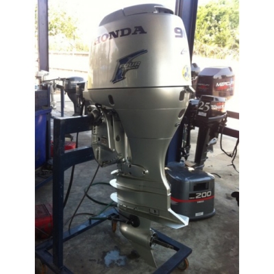 ขายเครื่องยนต์เรือ Honda BF90 4จังหวะ มือสองจากญี่ปุ่น หางยาว-หางสั้น