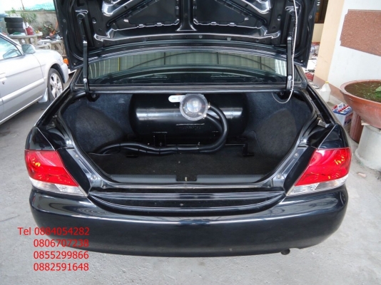 ขาย Mitsubishi New Lancer สีดำสวยมาก ติดแก็ส lpg ราคา 235,000 บาท +++++