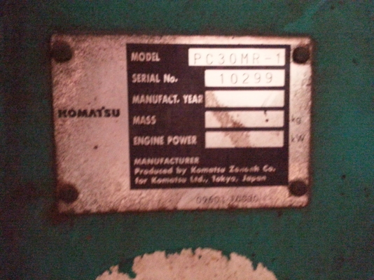KOMATSU PC30MR-1 10299