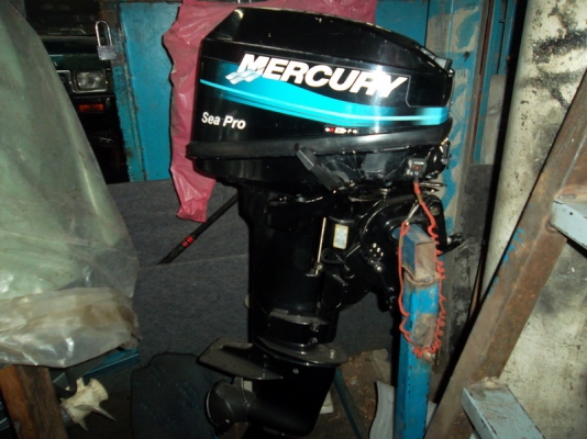 เครื่องเรือ mercury seapro 15 hp หางสั้นสวยๆ