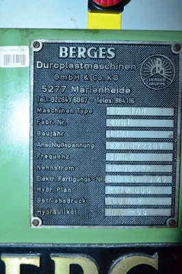 เครื่องปั๊มเหล็กอัตโนมัติ BERGES เครื่องปั๊มเหล็กอัตโนมัติ BERGES