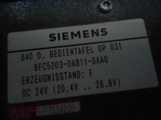 SIEMENS CNC CONTROL 840D