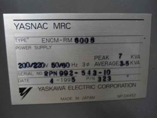 ตู้ control yasnac mrc k10