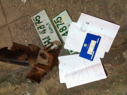 ขายทะเบียน นิสสัน Big m เอกสารชุดโอนมีครบ พร้อมเลขคัสซี ตามรูป