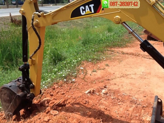 ขายรถแบคโฮ CAT 320R ติดไลห์สําหรับหัวกระแทก