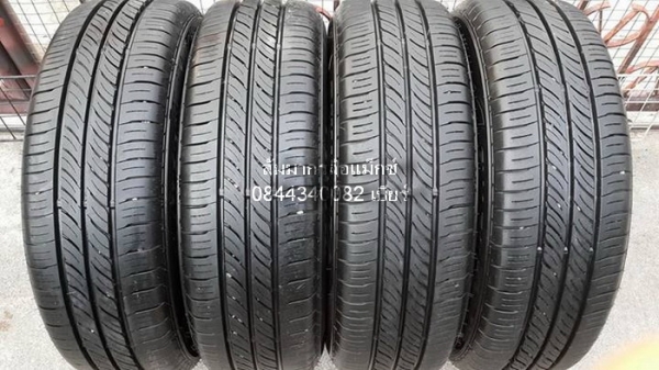 ล้อ15"NewVios 4รู100 + ยาง Bridgestone Ecopia 185/60/15 ปี14 ถอดป้ายแดงตุ่มหน้ายางลางๆ