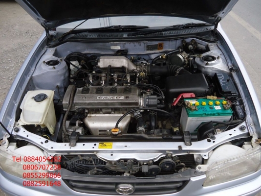 ขาย Toyota Corolla ตูดเป็ด สีบรอนซ์เงิน+ติดแก็ส lpg ราคา 79,000 บาท +++++++