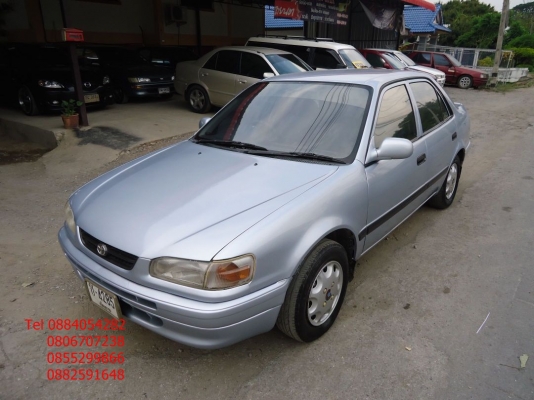 ขาย Toyota Corolla ตูดเป็ด สีบรอนซ์เงิน+ติดแก็ส lpg ราคา 79,000 บาท +++++++