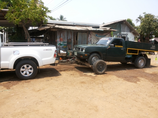 สำหลับท่านที่ซื้อรถกระบะเก่าหรือรถอีแต๋นเก่าที่จะต้องเดินทางใกลๆ (ผมรับจ่างส่งไห้ได้ครับ)