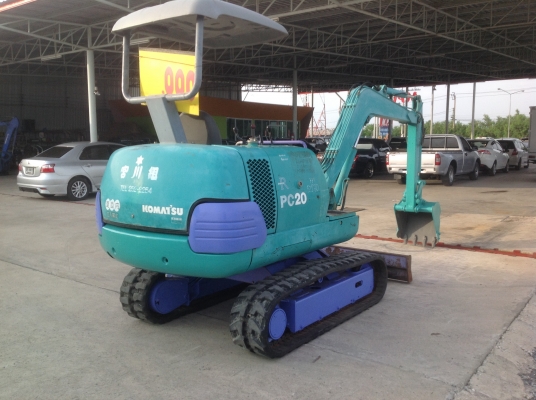 ขายรถแบคโฮ KOMATSU PC20-7E แทร็กยาง มือสองญี่ปุ่น