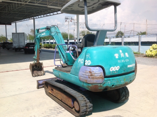 ขายรถแบคโฮ KOMATSU PC20-7E แทร็กยาง มือสองญี่ปุ่น