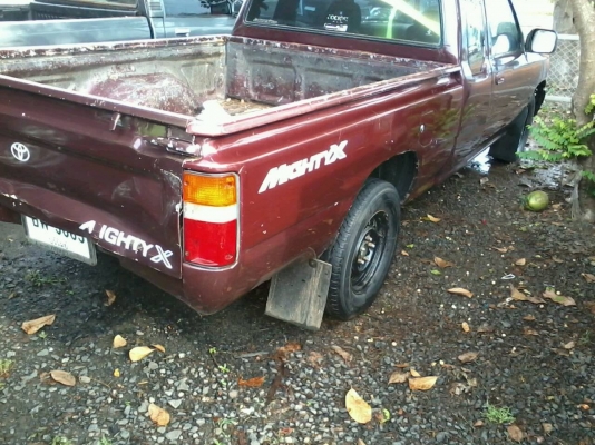 ***ขายแล้วครับขอบคุณ Truck2hand ขายกระบะแค็ปสภาพดี ราคาเบาๆ TOYOTA ไมตี้เอ็กซ์ 2.5 ปี37/94 เครื่องเดิมเกียร์เดิม เครื่อง2L แน่นดี แรงดีไม่เยิ้ม ช่วงล่างดีคัสซีสวยเดิม ไม่มีปะไม่มีดาม กระบะดีพื้นดี ลอนยังสวย ตำหนิฝาท้าย บุบหน่อย ภายในเก๋งสวย คอนโซลครบ พ.ธร