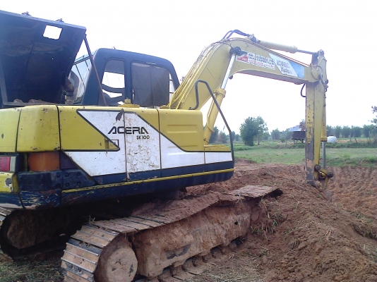 ขายแบคโฮ KOBELCO-SK100MarK-3 สภาพสวยรถใช้งานได้ดี รูปถ่ายทำงานจริง รถผู้บ่าวไทบ้านแท้ๆ