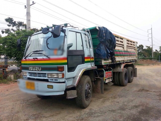 ขายรถบรรทุกพ่วงดัมพ์ ISUZU นางฟ้าแท้ ดัมพ์มิเนียมแม่ลูก ลูก 2 เพลา ทะเบียนพร้อม