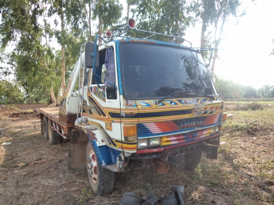 ขาย580000บาทรถอีซูซุ10ล้อเทเลอร์เข็นแม็กโคเครื่อง6BF  185แรงม้า