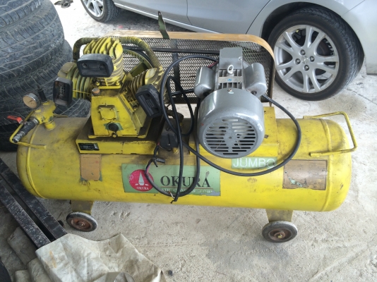 ถังลม 180 ลิตร ของ OKURA 3 หัวลูกสูบ มอเตอร์ 3แรง