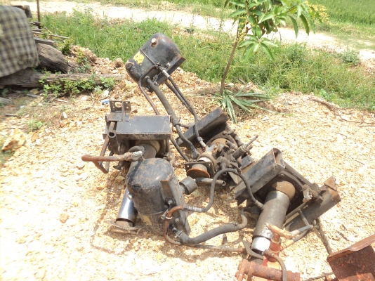 กระบอกไฮดรอลิกแบบเสาอากาศ+ปั้ม+ถังน้ำมันครับ