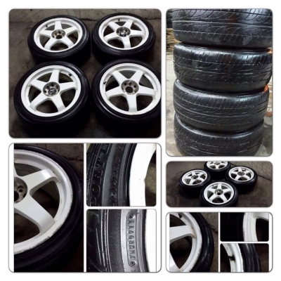 ขายแม็กมือ2ลาย Nismo ขอบ17 4รู100/114+ ยาง ราคา6,900 บาทถูก