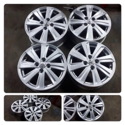 ขายล้อแม็กป้ายแดงToyota New 2013 ขอบ 15 4รู100 ราคา 6,500 บ. แถมน็อตแท้16ตัว