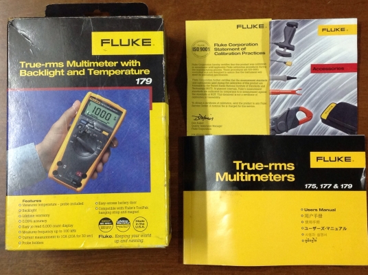 ขายมิเตอร์ FLUKE 179 ของตัวเอง เก่าเก็บซื้อมาไม่เคยใช้งาน (ลดราคาพิเศษสุด) สภาพเหมือนได้เครื่องใหม่