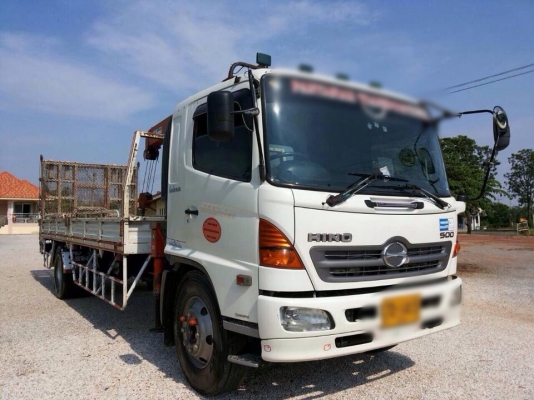 ขายรถบรรทุกติดเครน Hino Mega S500 เครื่อง JO8C - 220 แรง ทะเบียนพร้อม