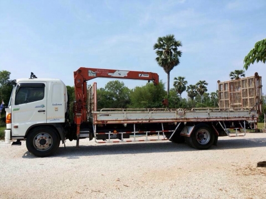 ขายรถบรรทุกติดเครน Hino Mega S500 เครื่อง JO8C - 220 แรง ทะเบียนพร้อม