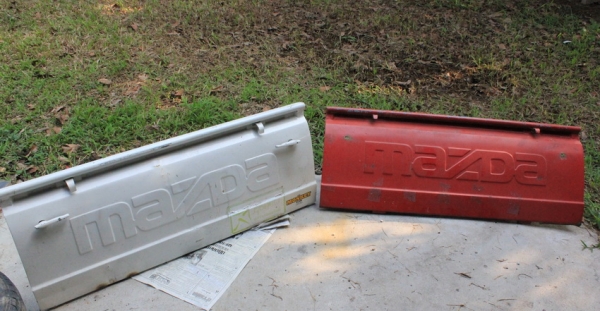 ขายฝาท้ายกระบะมาสด้า100-1400 ถูกๆ  ล้อแม็คดาว ขอบ 13สวยๆ