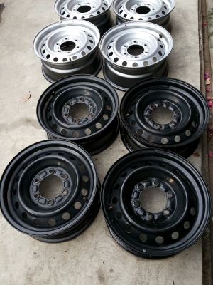 ล้อกะทะ กระบะ 6 รู ขอบ 15