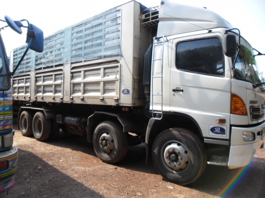 ขายรถบรรทุก HINO 380 EURO 3 ซีลี 500 ปี 53 ดั้มแม่ลูกแม่ 12 ล้อจากโรงงานกระบะ PANUS แม่ลูกยาว 7.5 เมตรทั้งแม่ลูกทะเบียนพร้อมรถมือเดียวสวยเดิมๆ