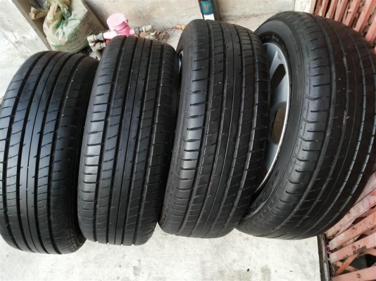 ล้อแม็กซ์มาสด้า2 ปี2013  ยาง 185 55 15 สภาพป้ายแดง