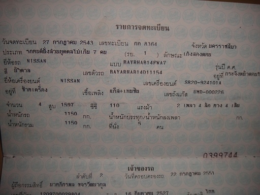 >> 89000 บ.ขาย NISSUN SUNNY ปี 99 เครื่อง SR 20 แรงๆ