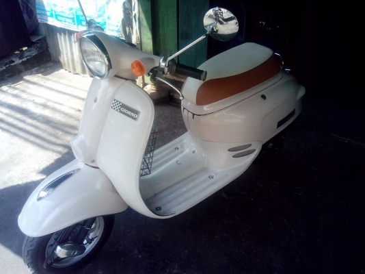 ขาย Honda giorno รถสวยพร้อมใช้ มีของแต่ง ตะกร้าในบังลม ถุงเท้า ปริงบังโคลน