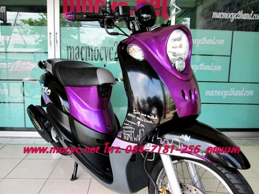 Fino แฟร์ชั่น สี ม่วงดำ ปี 55  ไมล์ 7 พันโล ของแถม 4 รายการ  21500