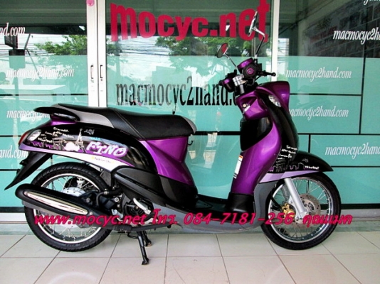 Fino แฟร์ชั่น สี ม่วงดำ ปี 55  ไมล์ 7 พันโล ของแถม 4 รายการ  21500