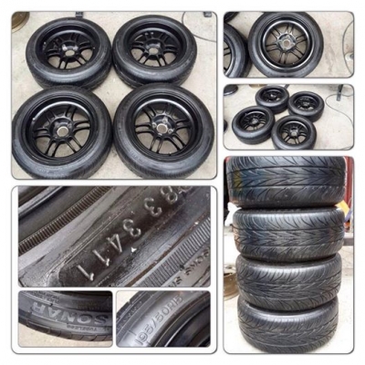 ขายล้อแม็กมือ2 RPF1 ขอบ 15 กว้าง 8 4 รู100+ ยางปี11 ราคา 10,900 บาทถูก