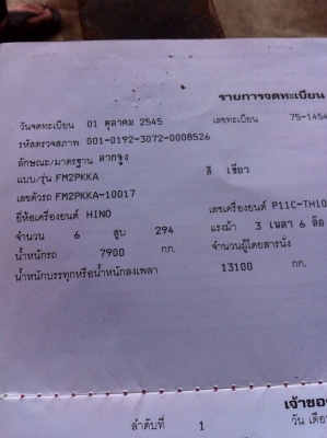 ขาย คัทซี ราคาถูก  HINO 10 ล้อหัวลากปี  45 250,000    คัทซี ISUZU 10 ล้อ หัวลาก gxz360  290,000  สภาพพร้อม  80\%   ติดต่อ คุณเบียร์ 094-4895646