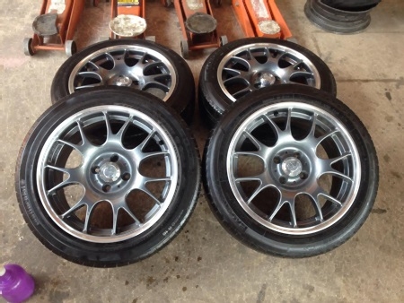 แม็กลาย BBS ขอบ16 4รู100 กว้าง7 ออฟ40 พร้อมยาง