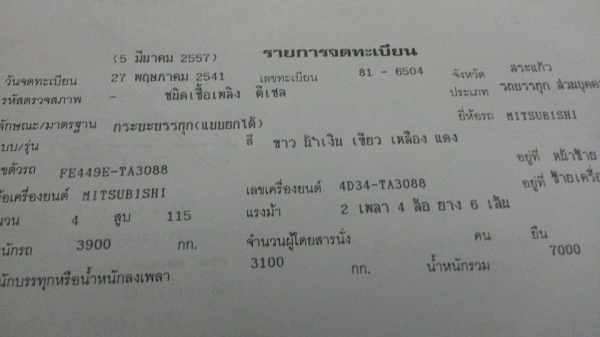 ขาย หกล้อดั้ม CANTER 115 แรง สภาพเดิมๆ สวย พร้อมใช้ครับ ขาย หกล้อดั้ม CANTER 115 แรง สภาพเดิมๆ สวย พร้อมใช้ครับ