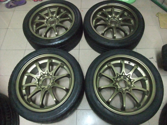 ล้อ CE28 ขอบ17กว้าง7 4รู100-114 ET40 พร้อมยาง